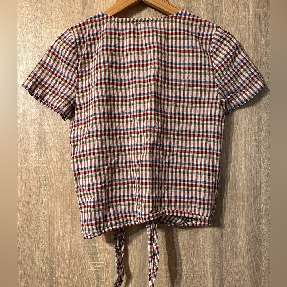 Madewell Multicolor Plaid Shirt Size XXS - Picture 2 of 7